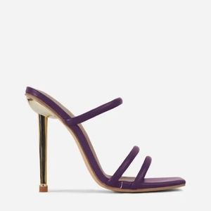 Purple Mule Heels